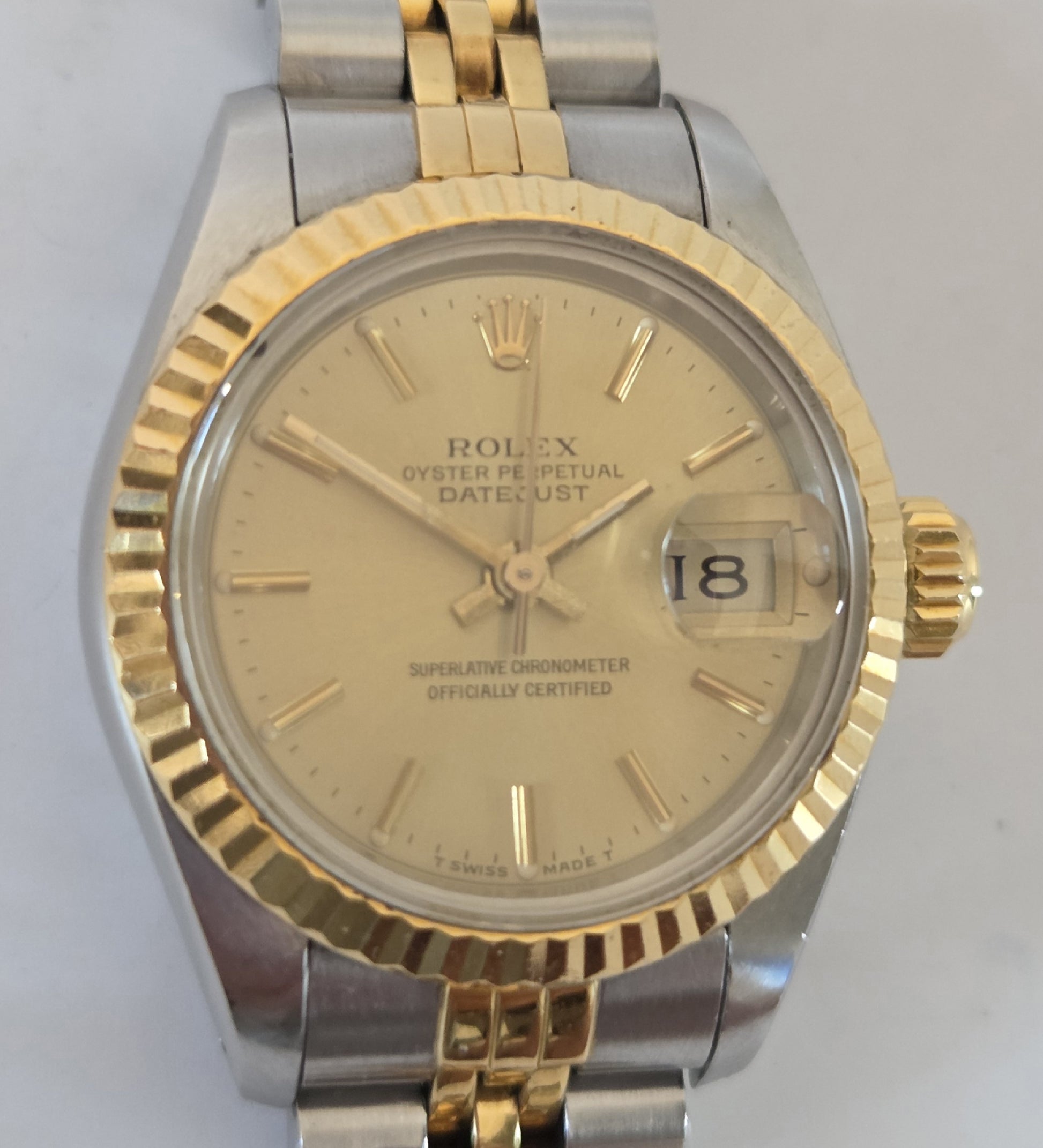 ROLEX 69173 9567886 Champagne Dial Jubilee Bracelet Women's Watch