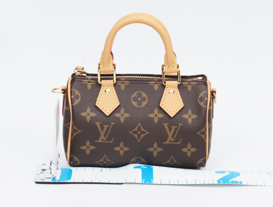 LOUIS VUITTON Monogram Nano Speedy M81085 Handbag