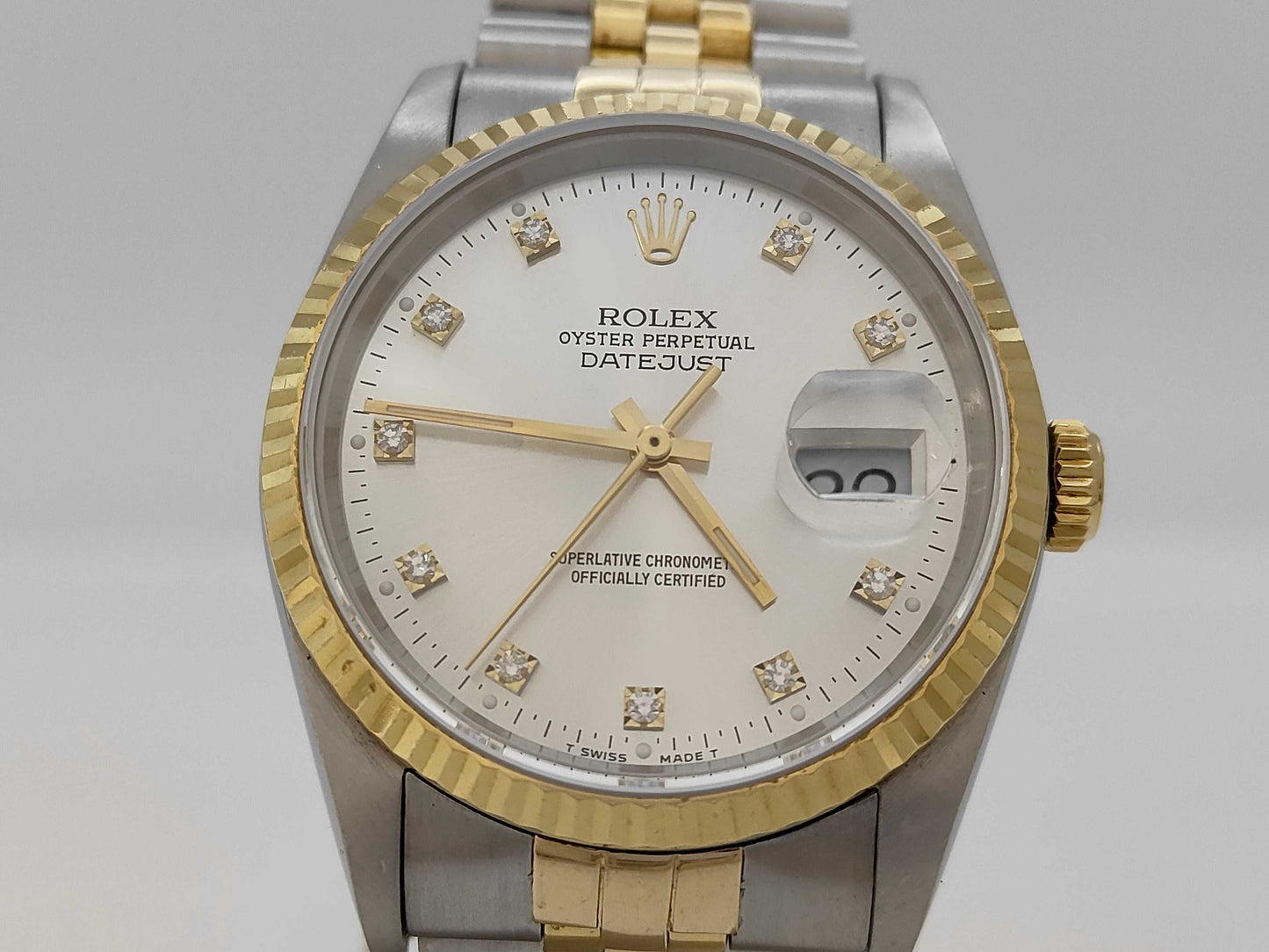 ROLEX 16233G X900135 Silver Dial Jubilee Bracelet Boys' Watch