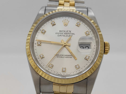 ROLEX 16233G X900135 Silver Dial Jubilee Bracelet Boys' Watch