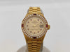 ROLEX 69068 W454592 Champagne Dial 18K Gold Women's Watch