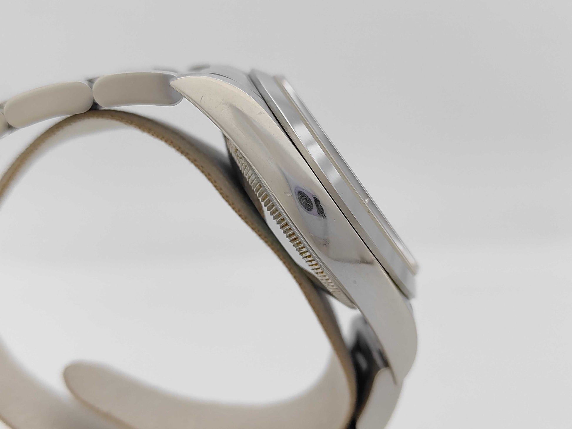 ROLEX 14270 P342449 Black Dial Oyster Bracelet Boys' Watch