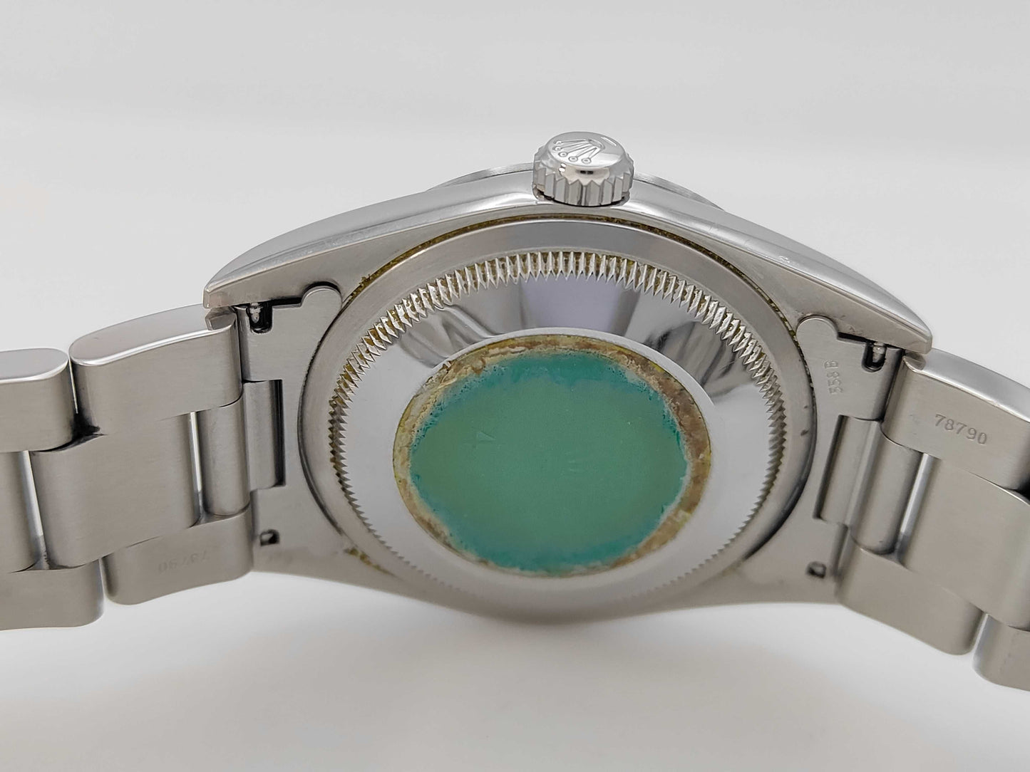 ROLEX 14270 P342449 Black Dial Oyster Bracelet Boys' Watch