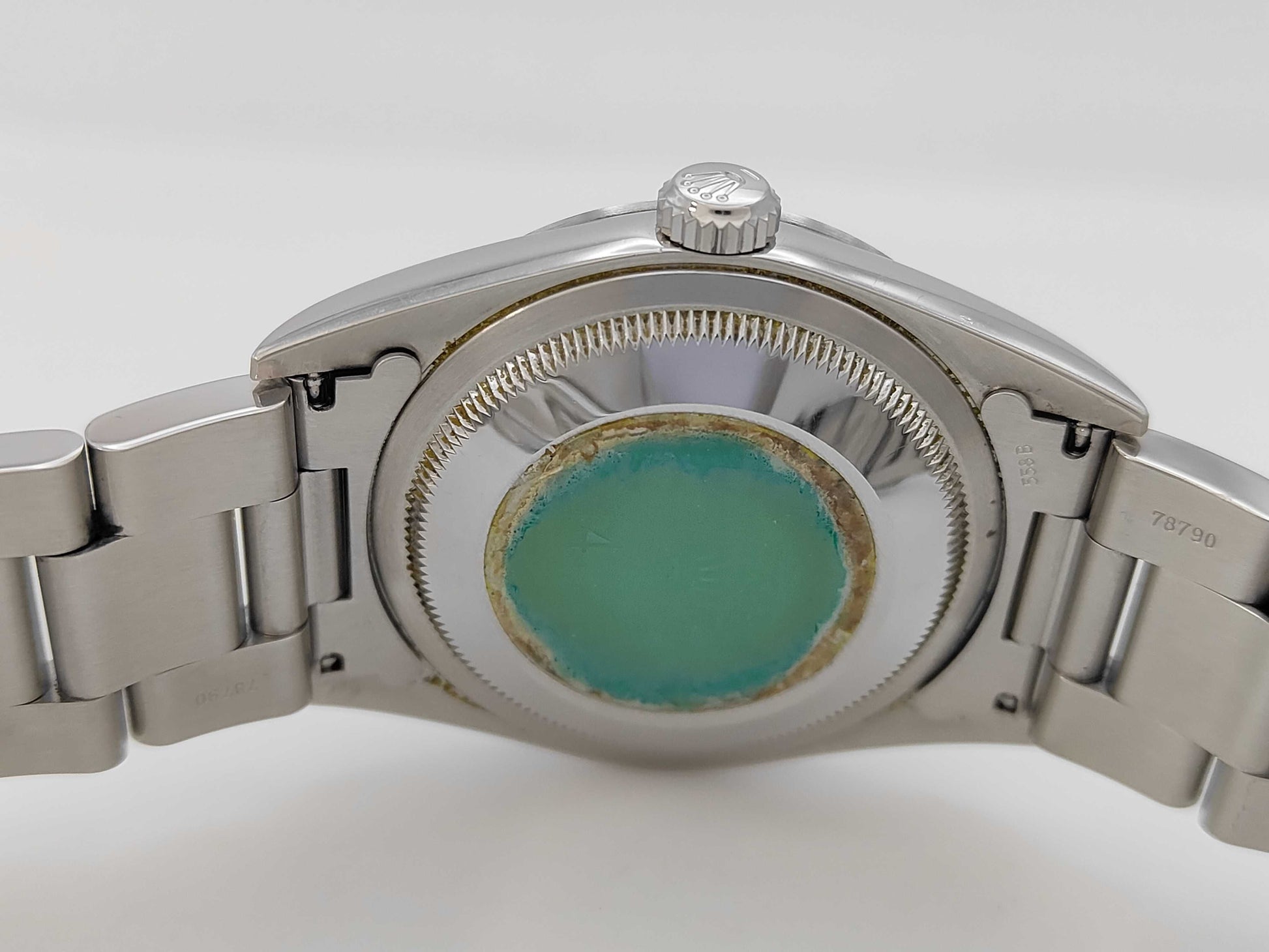 ROLEX 14270 P342449 Black Dial Oyster Bracelet Boys' Watch