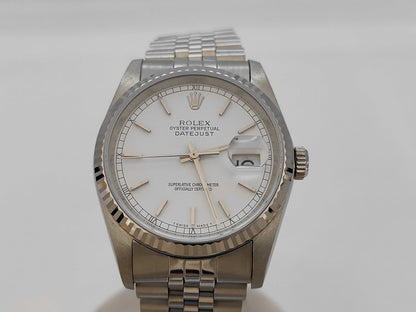 ROLEX 16234 L314136 White Dial Jubilee Bracelet Boys' Watch