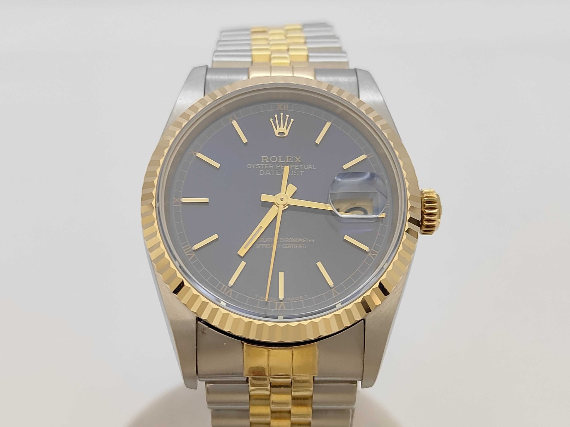 ROLEX 16233 S306596 Blue Dial Jubilee Bracelet Boys' Watch