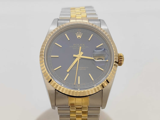 ROLEX 16233 S306596 Blue Dial Jubilee Bracelet Boys' Watch