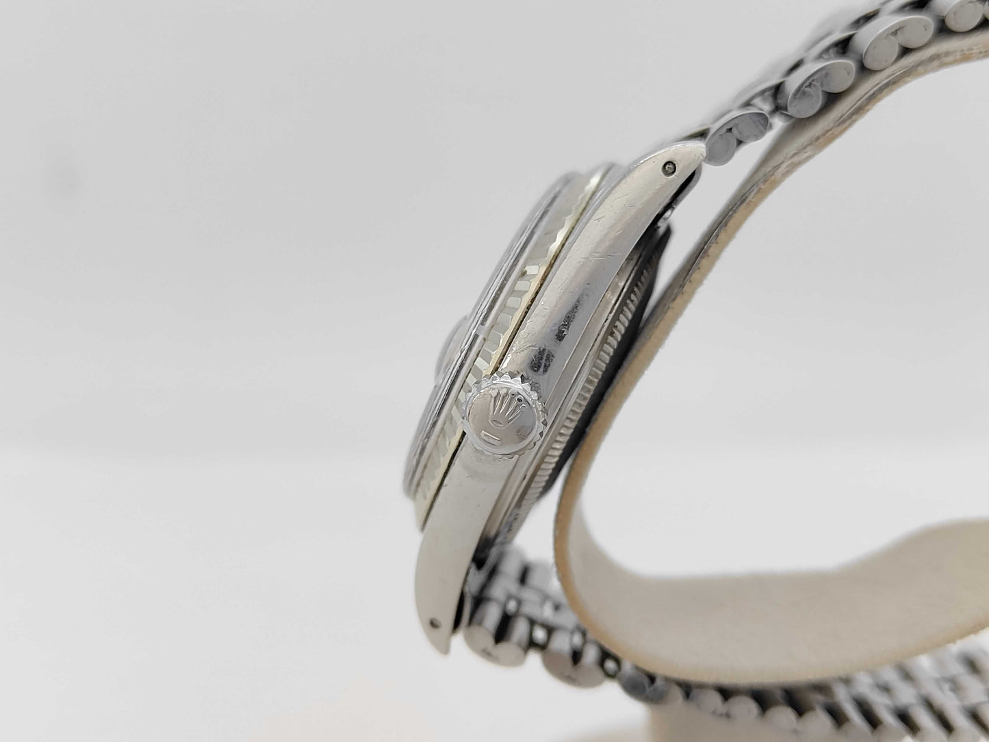 ROLEX 1601 3220218 Silver Mosaic Dial Jubilee Bracelet Boys' Watch