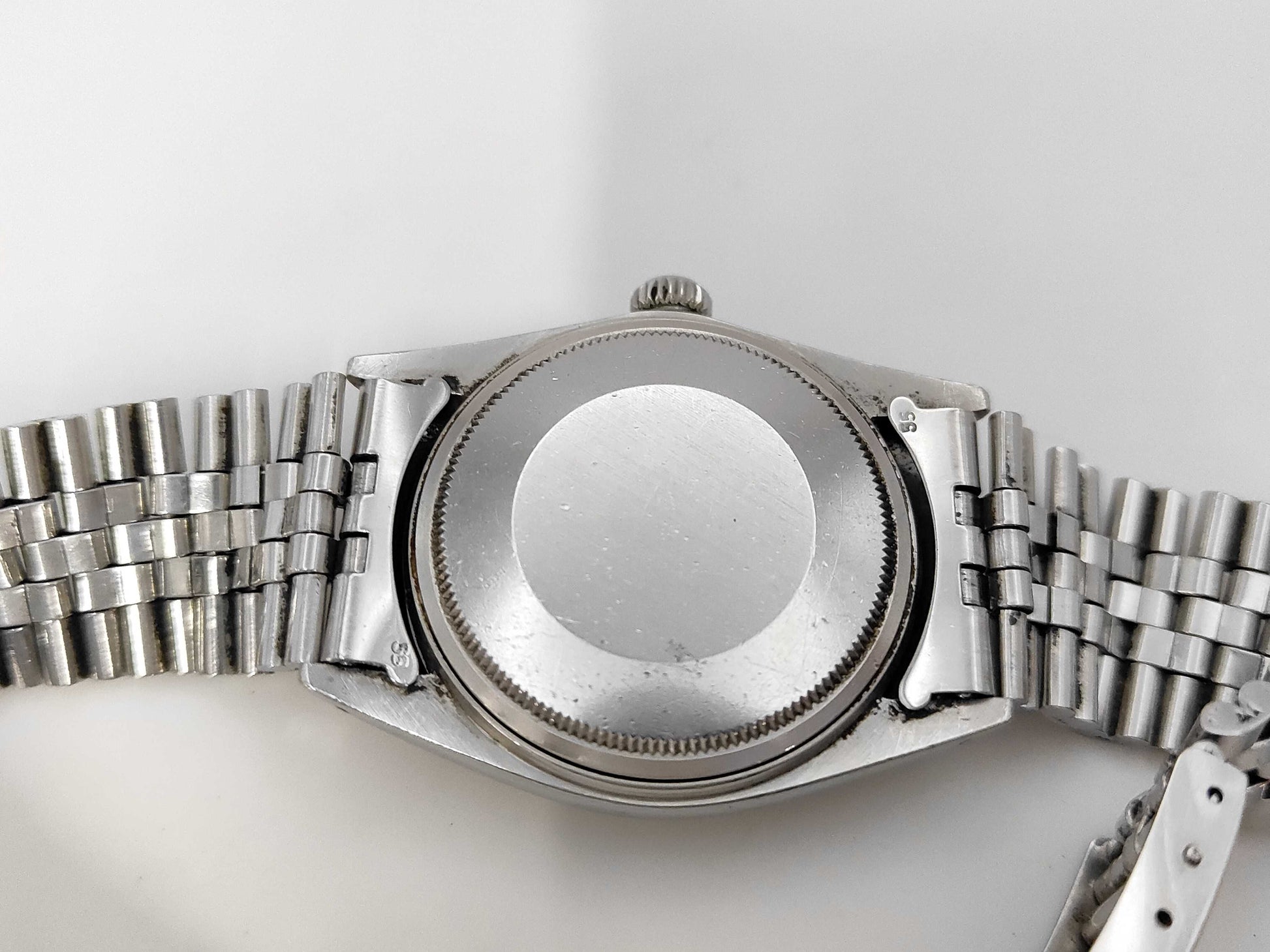 ROLEX 1601 3220218 Silver Mosaic Dial Jubilee Bracelet Boys' Watch