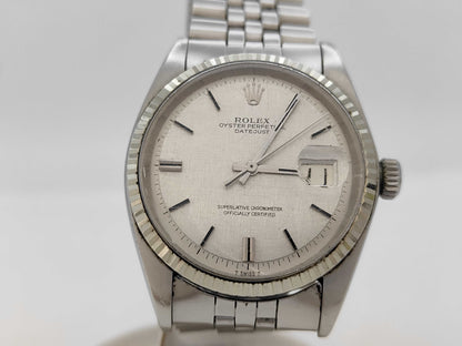 ROLEX 1601 3220218 Silver Mosaic Dial Jubilee Bracelet Boys' Watch