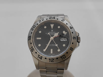 ROLEX 16570 A650049 Black Dial Oyster Bracelet Men's Watch