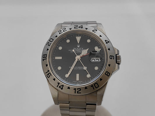 ROLEX 16570 A650049 Black Dial Oyster Bracelet Men's Watch