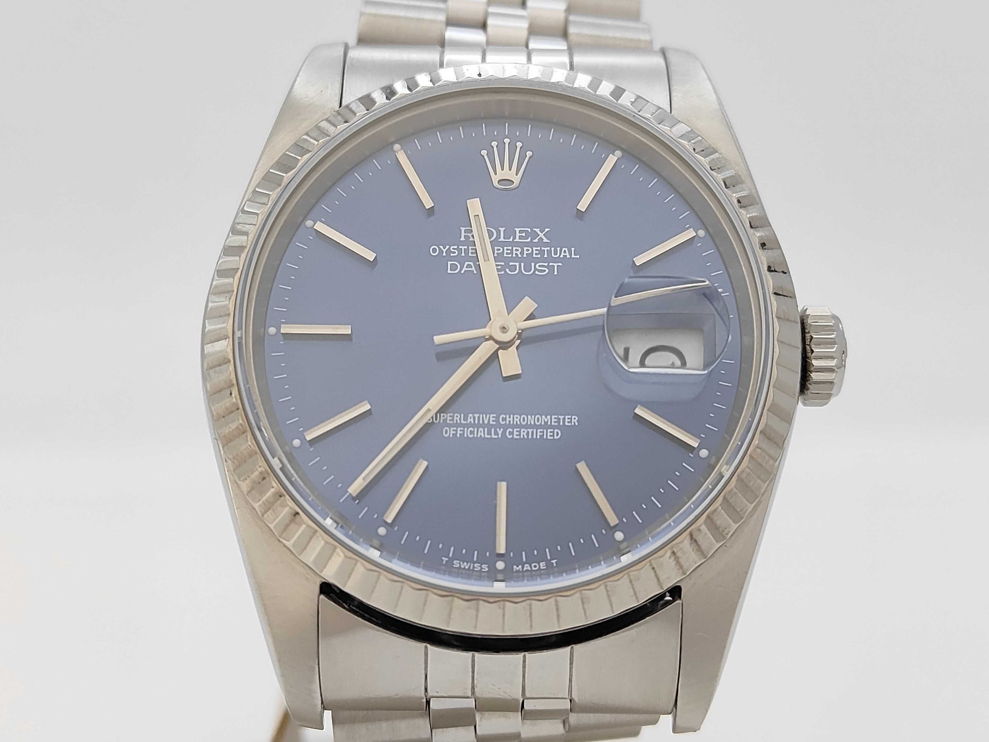 ROLEX 16234 L313931 Blue Dial Jubilee Bracelet Boys' Watch