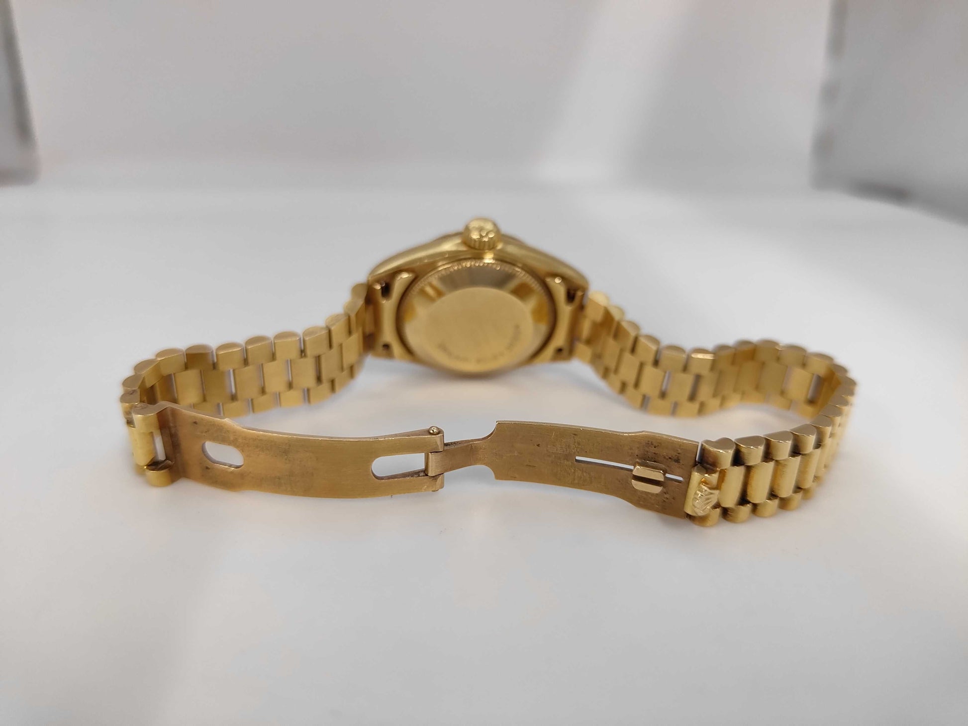 ROLEX 69178G E268599 Bluegrass 18K Gold Women's Watch