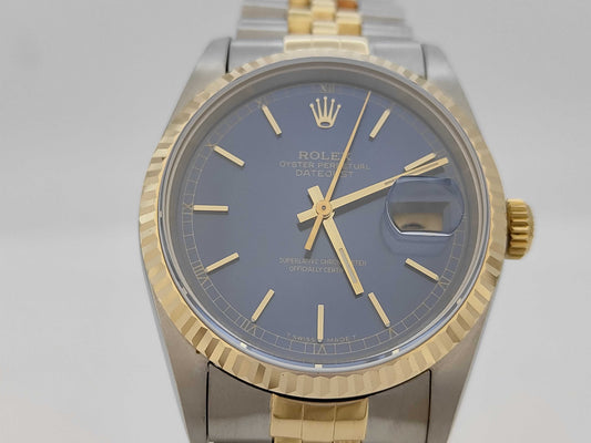 ROLEX 16233 X993006 Blue Dial Jubilee Bracelet Boys' Watch