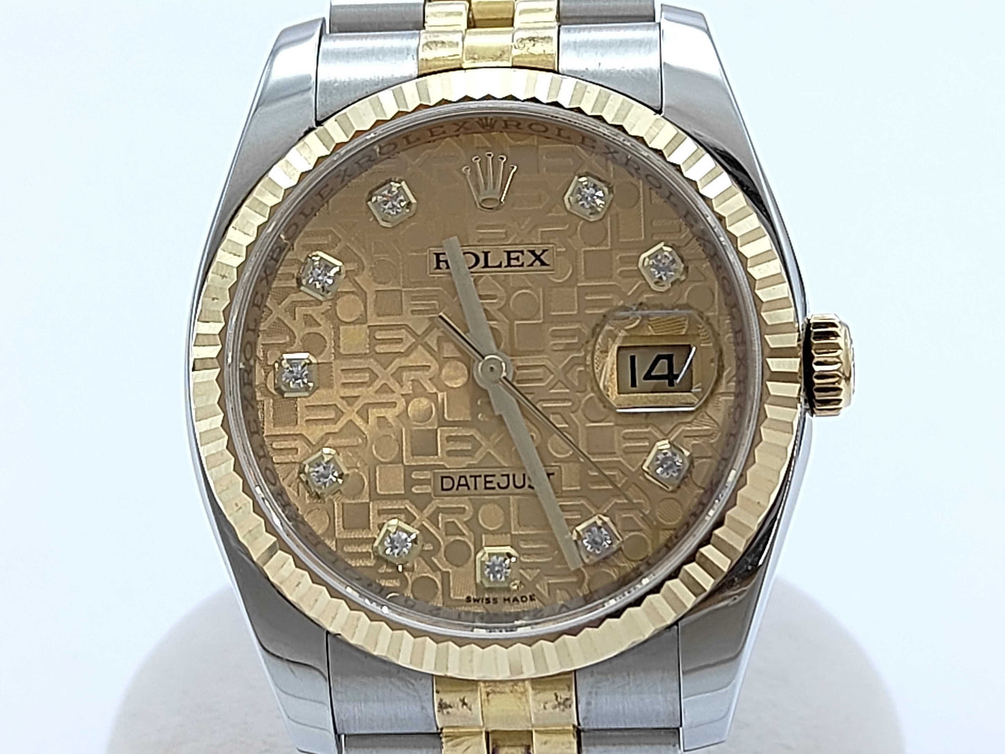 ROLEX 116233G 4V269125 Champagne Horicon Jubilee Bracelet Boys' Watch