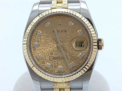 ROLEX 116233G 4V269125 Champagne Horicon Jubilee Bracelet Boys' Watch