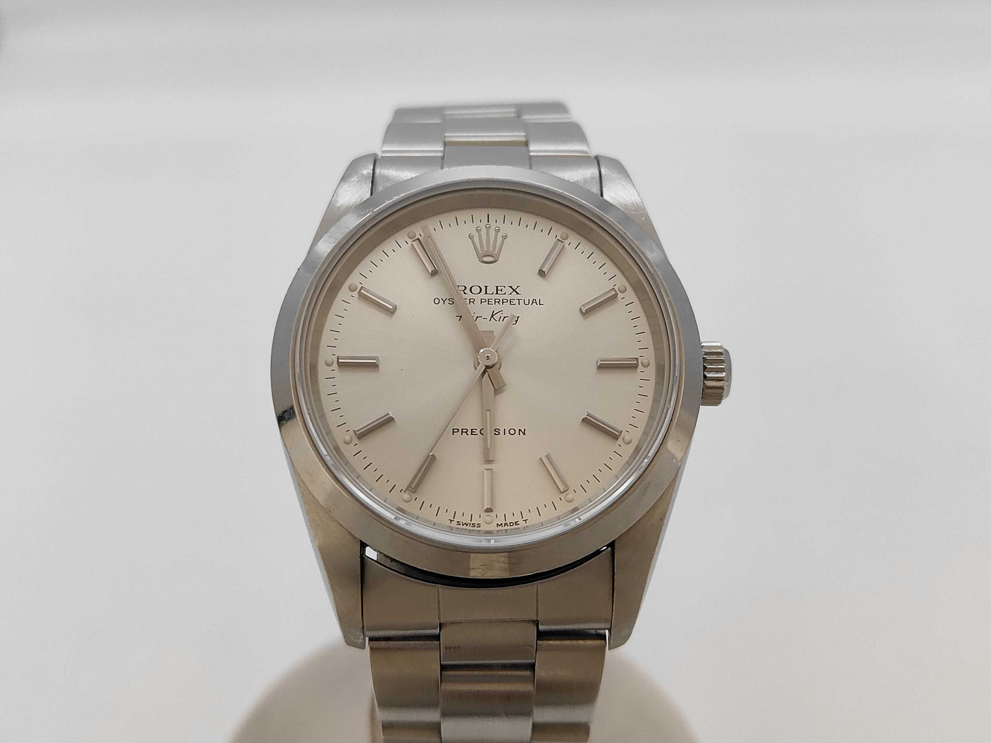 ROLEX 14000 U150946 Silver Dial Oyster Bracelet Boys' Watch