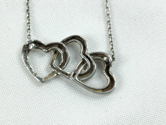 Tiffany & Co. Tiffany & Co. Triple Heart? Sterling Silver Necklace