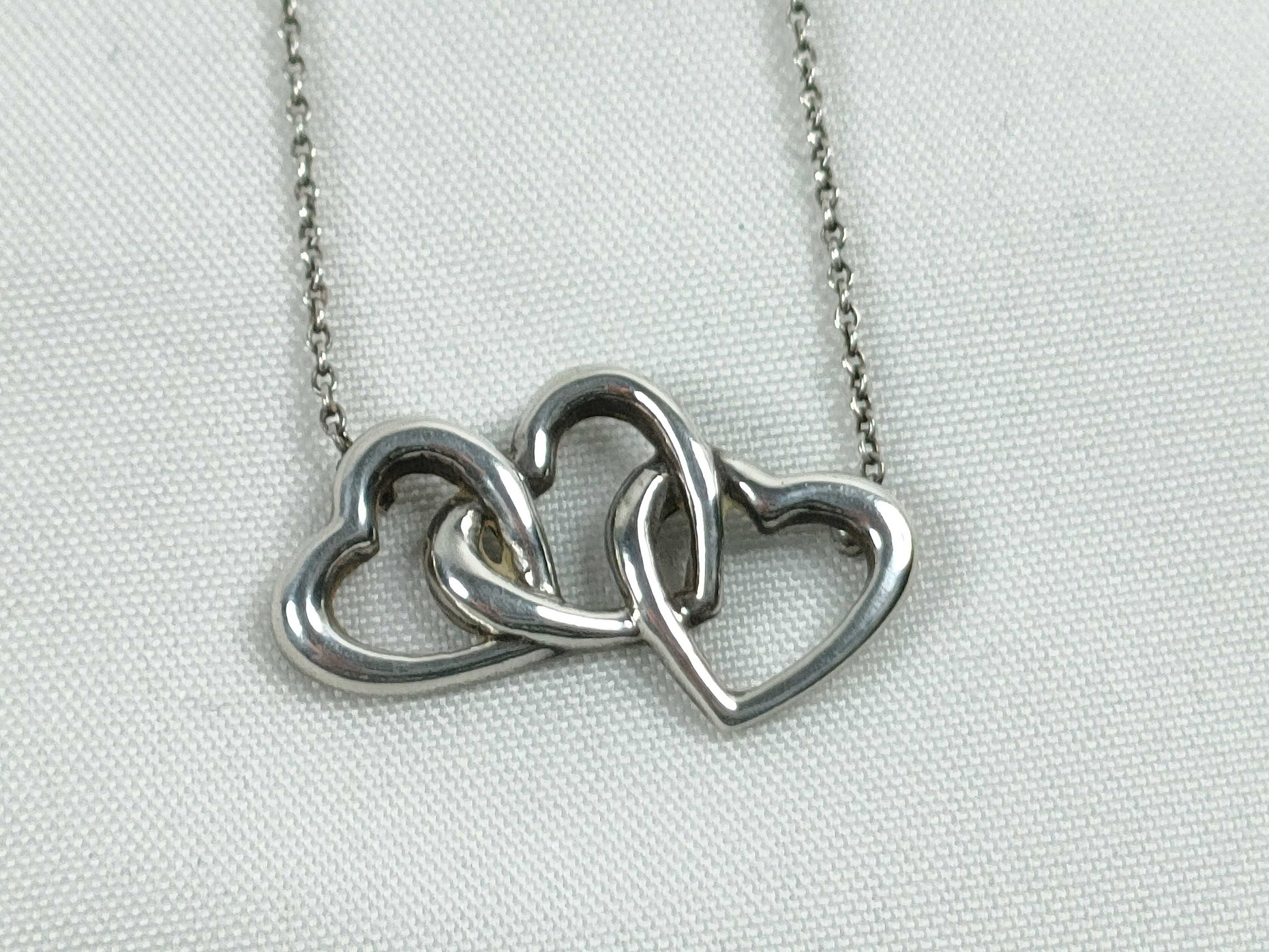 Tiffany & Co. Tiffany & Co. Triple Heart? Sterling Silver Necklace