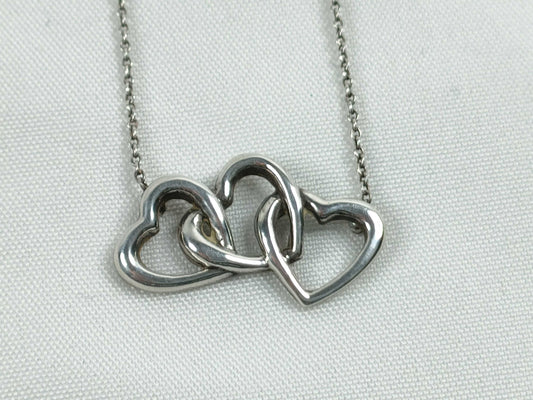 Tiffany & Co. Tiffany & Co. Triple Heart? Sterling Silver Necklace