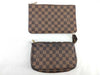 LOUIS VUITTON Damier Accessory Ebene Neverfull Attached Pouch
