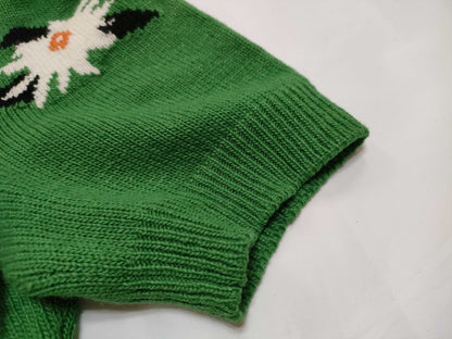 Miu Miu Miu Floral Knit Top