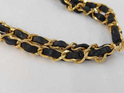 CHANEL Lambskin W-Flap 25 Shoulder Bag