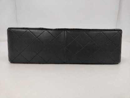 CHANEL Lambskin W-Flap 25 Shoulder Bag
