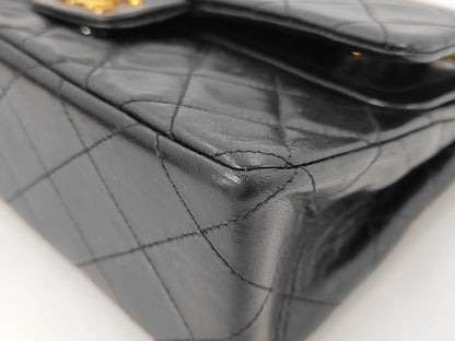 CHANEL Lambskin W-Flap 23 Shoulder Bag