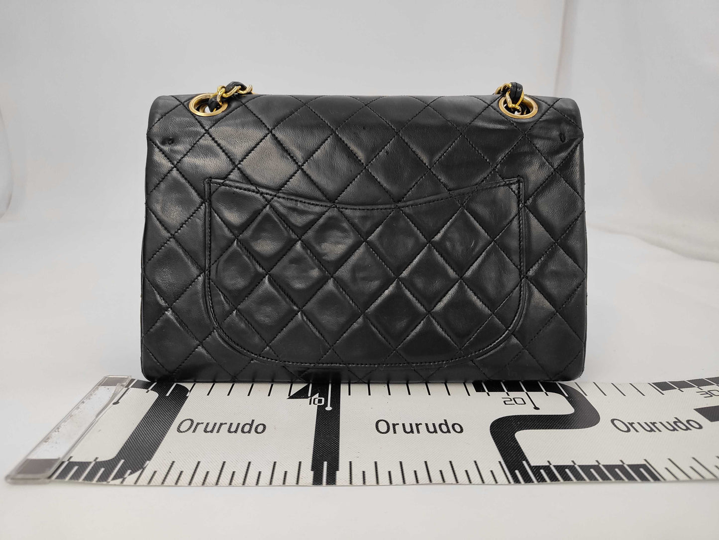 CHANEL Lambskin W-Flap 23 Shoulder Bag