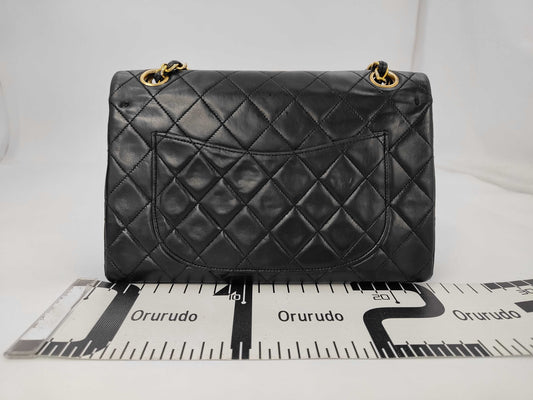 CHANEL Lambskin W-Flap 23 Shoulder Bag