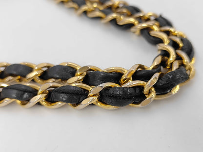 CHANEL Lambskin W-Flap 23 Shoulder Bag