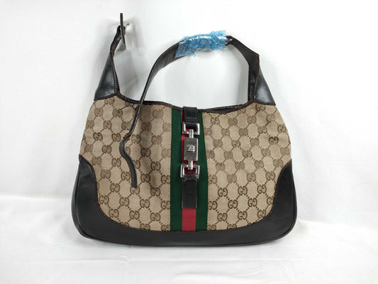 GUCCI Jackie Gucci Canvas Jackie Bag Shoulder Bag