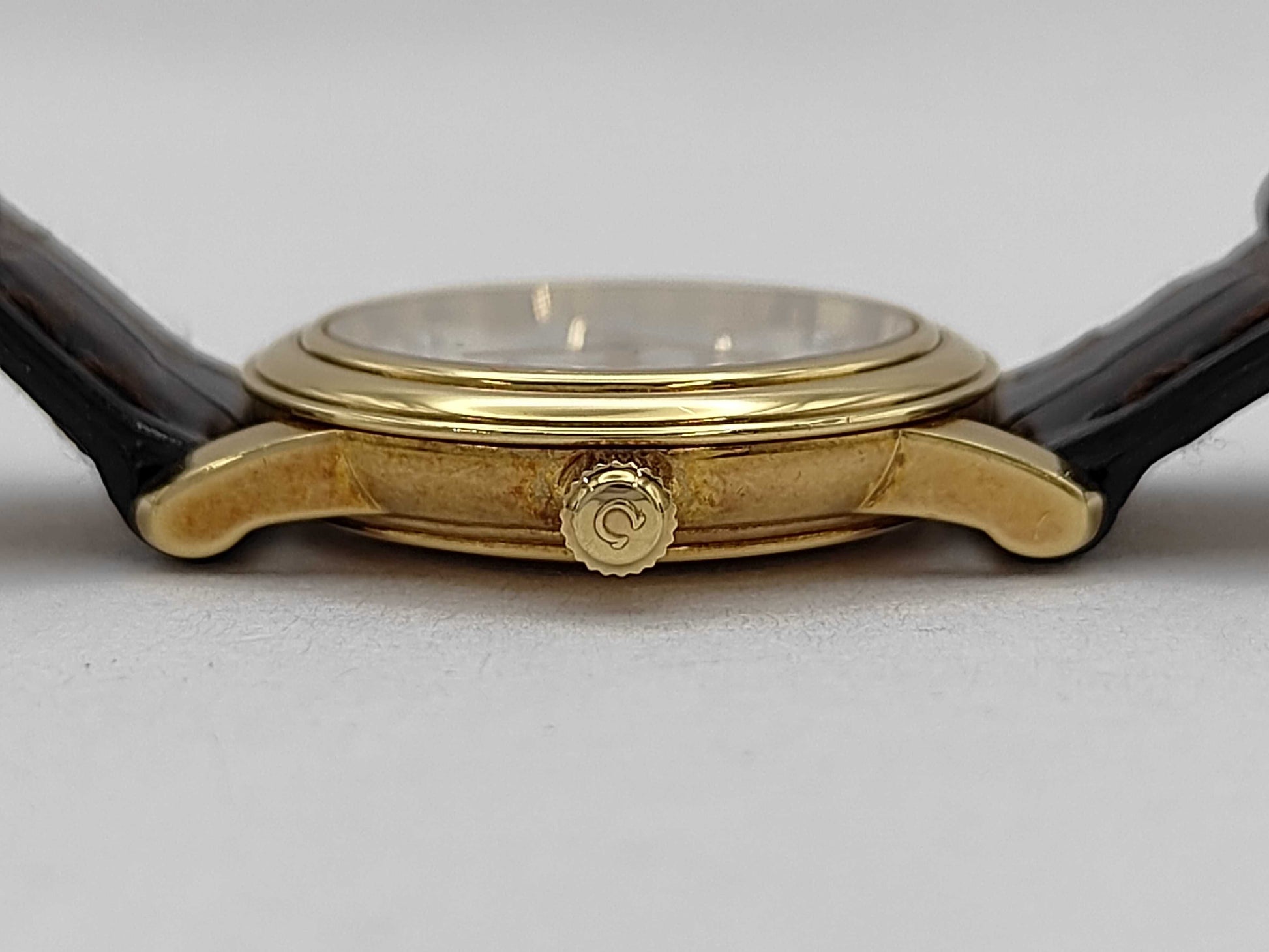 OMEGA De Ville 59774409 Shell Dial Quartz K18 Women's Watch