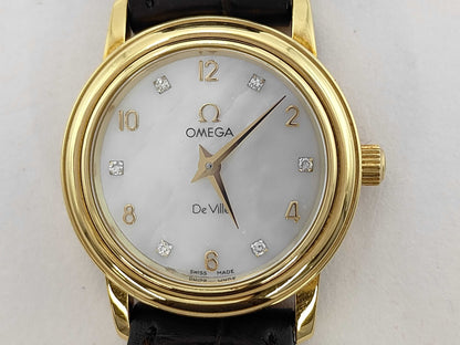 OMEGA De Ville 59774409 Shell Dial Quartz K18 Women's Watch