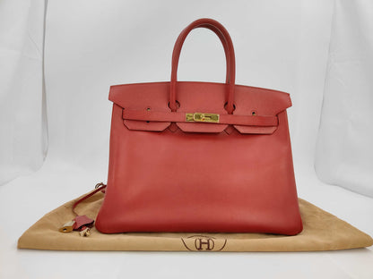 HERMES Jewelry Hermes Birkin 35 Z Stamp 1996 Key Padlock Cloche Handbag