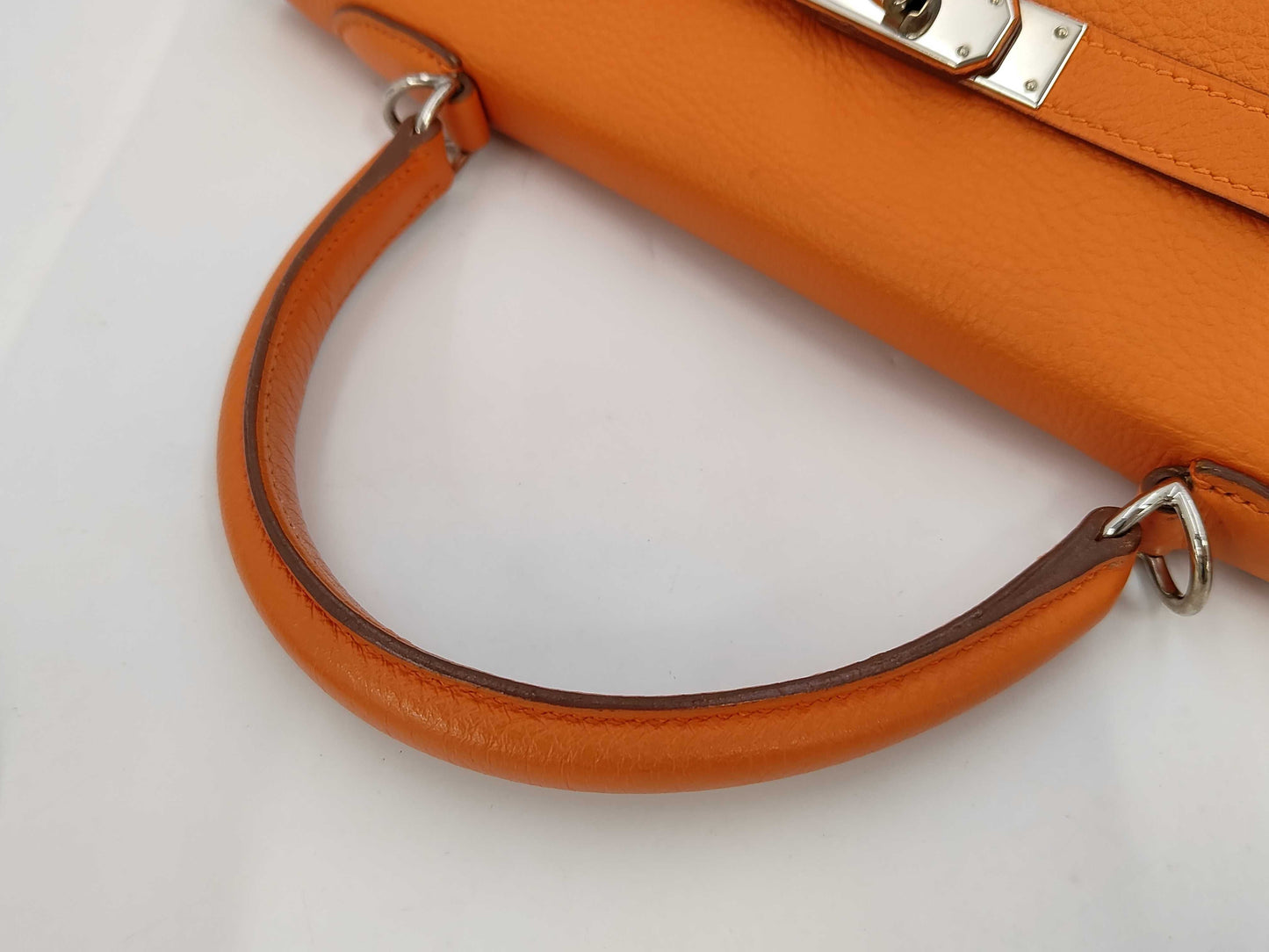 HERMES Jewelry Hermes Kelly 32 □G Stamp 2003 Strap Key Cadena Crochet Handbag