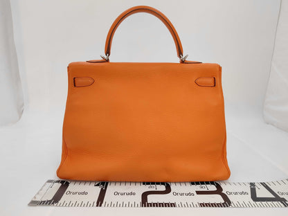 HERMES Jewelry Hermes Kelly 32 □G Stamp 2003 Strap Key Cadena Crochet Handbag