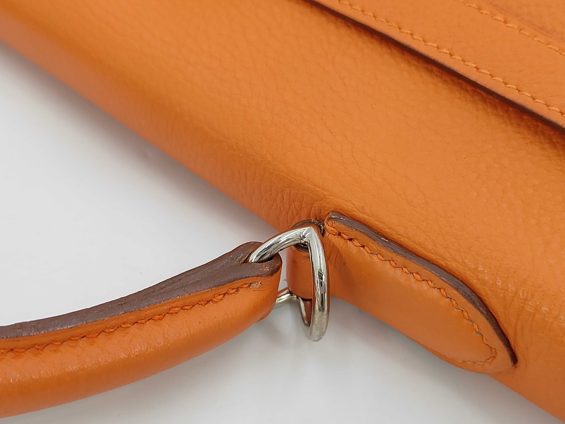 HERMES Jewelry Hermes Kelly 32 □G Stamp 2003 Strap Key Cadena Crochet Handbag