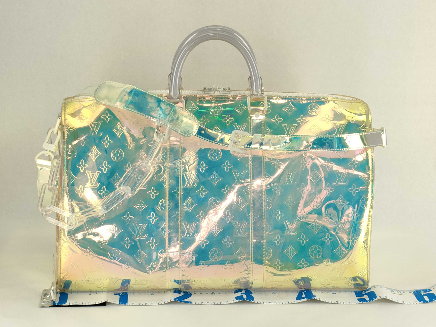 LOUIS VUITTON LV Keepall Bandouliere Prism Boston Bag