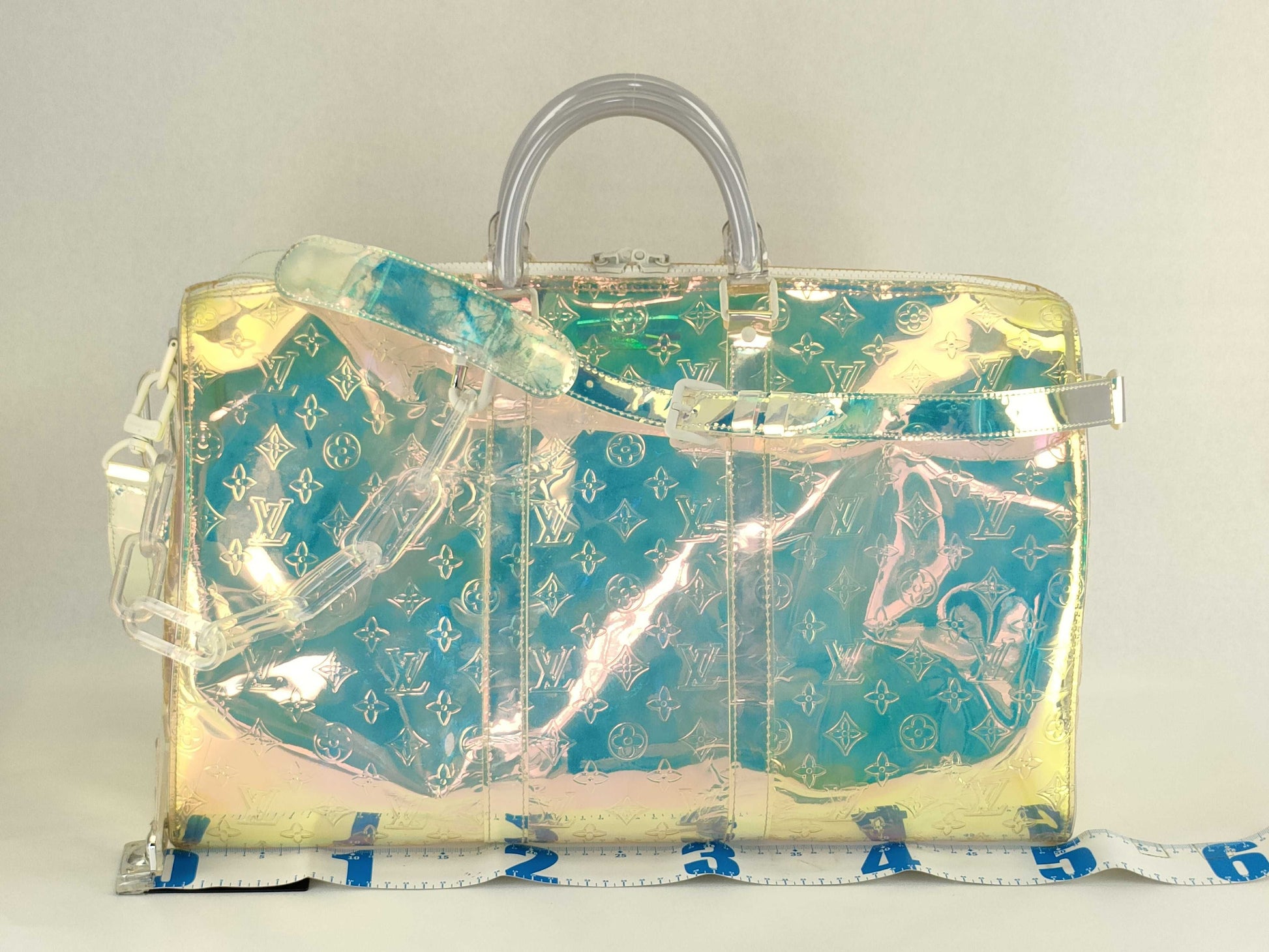 LOUIS VUITTON LV Keepall Bandouliere Prism Boston Bag