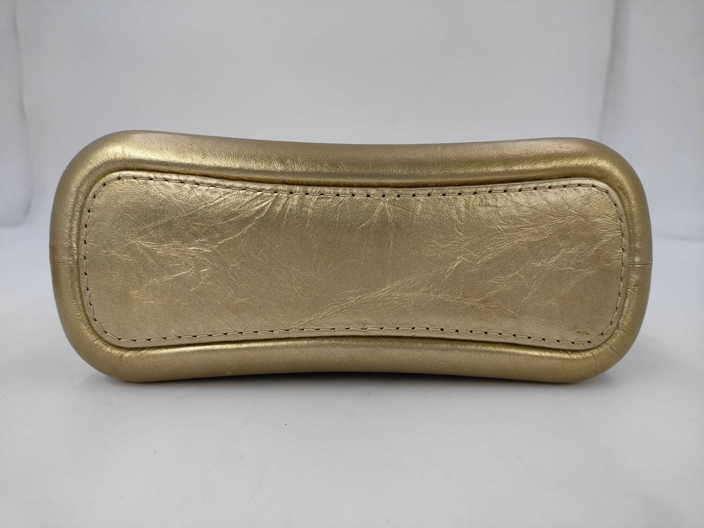 CHANEL CHANEL Leather Gabriel de Hobo 24283165 Gold Silver/Gold Hardware Shoulder Bag