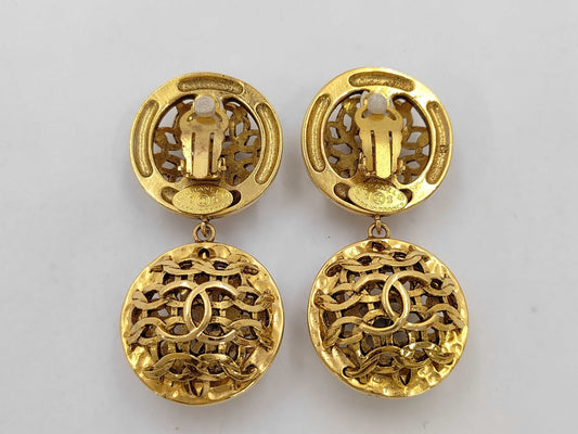 CHANEL CHANEL 23/2-strand/Earrings/GP Earrings