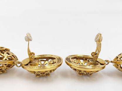 CHANEL CHANEL 23/2-strand/Earrings/GP Earrings