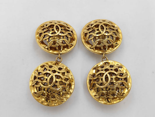 CHANEL CHANEL 23/2-strand/Earrings/GP Earrings