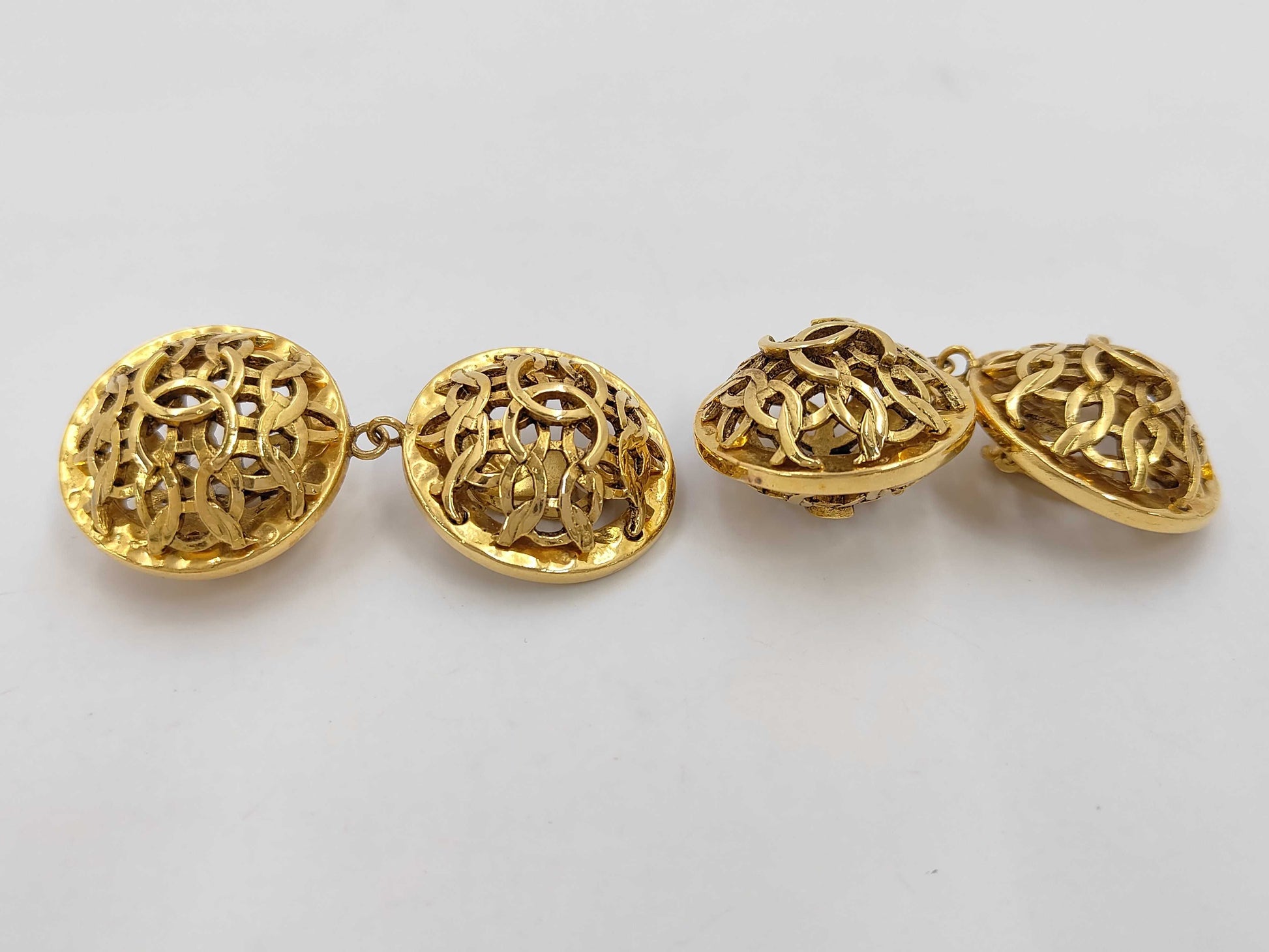 CHANEL CHANEL 23/2-strand/Earrings/GP Earrings