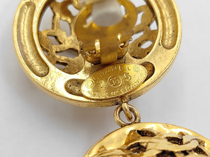 CHANEL CHANEL 23/2-strand/Earrings/GP Earrings