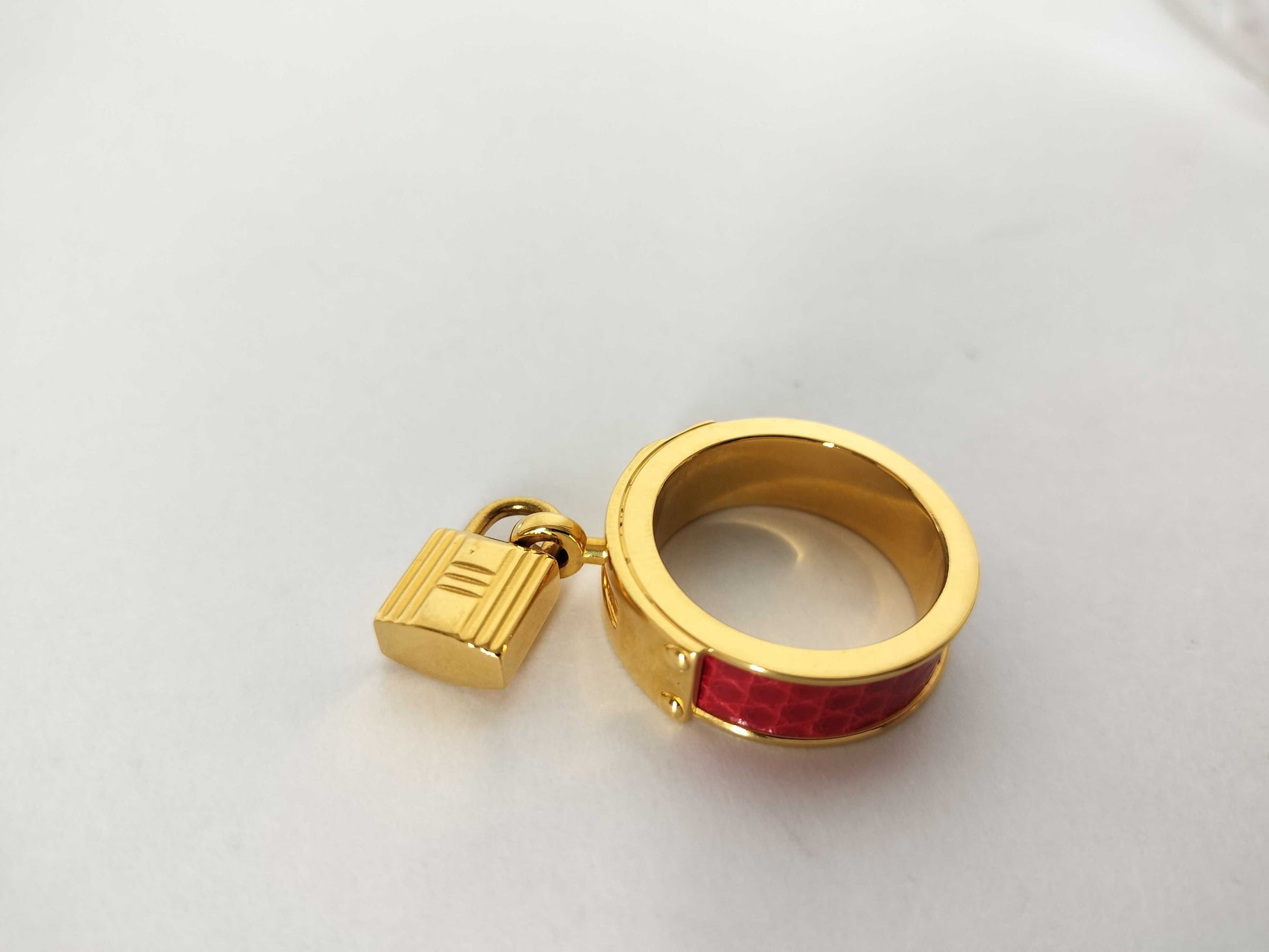 HERMES HERMES Scarf Ring Tie Clip/Cufflinks