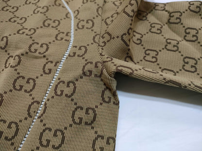 GUCCI GG GUCCI Unused ★23SS 715524 GG Pattern Half-Zip Crop Top